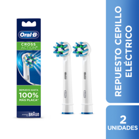 Cabezales De Repuesto Para Cepillo Eléctrico Oral-B Pro-Salud Cross Action 2 Und | Gestor de Salud