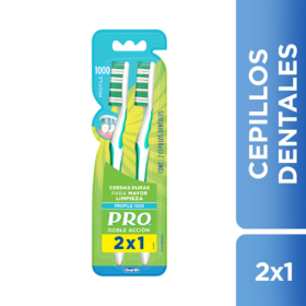 Cepillo de Dientes Oral-B Pro Doble Acción Profile 1000 2 Und | Gestor de Salud
