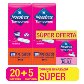 Oferta Tampones Nosotras | Gestor de Salud